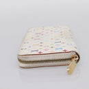 LOUIS VUITTON Monogram Multicolor Zippy Wallet White M60241 LV Auth BA15336-3
