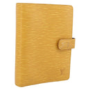 LOUIS VUITTON Epi Agenda MM Day Planner Cover Yellow R20049 LV Auth BA15337-1