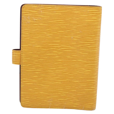 LOUIS VUITTON Epi Agenda MM Day Planner Cover Yellow R20049 LV Auth BA15337 - 0
