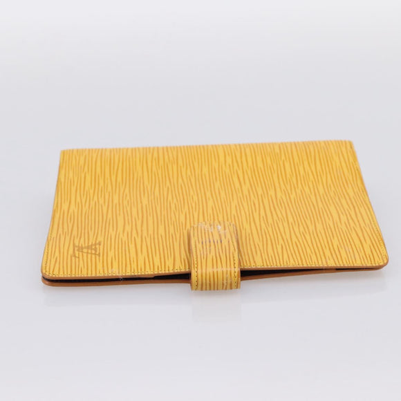 LOUIS VUITTON Epi Agenda MM Day Planner Cover Yellow R20049 LV Auth BA15337
