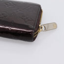 LOUIS VUITTON Monogram Vernis Zippy Wallet Amarante M93522 LV Auth BA15338-16