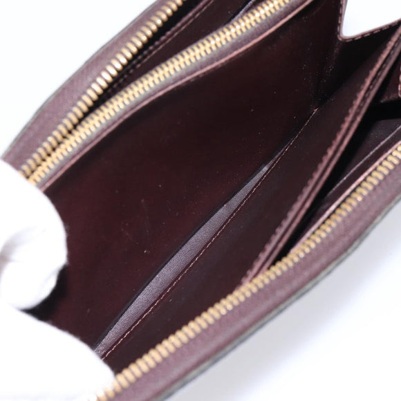 LOUIS VUITTON Monogram Vernis Zippy Wallet Amarante M93522 LV Auth BA15338
