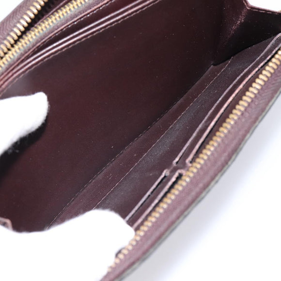 LOUIS VUITTON Monogram Vernis Zippy Wallet Amarante M93522 LV Auth BA15338
