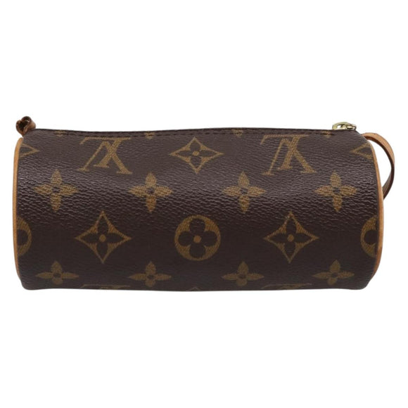 LOUIS VUITTON Monogram Papillon Pouch LV Auth BA15340