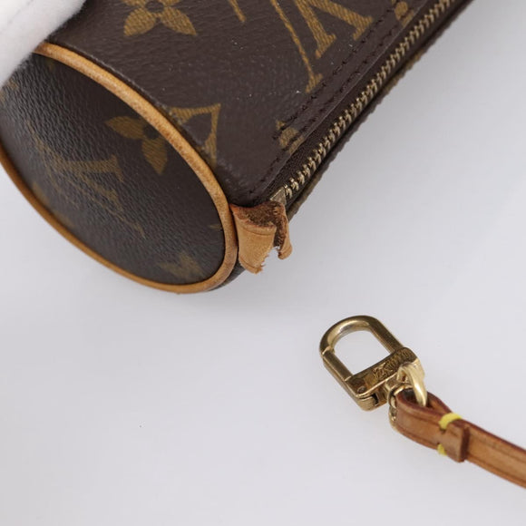 LOUIS VUITTON Monogram Papillon Pouch LV Auth BA15340