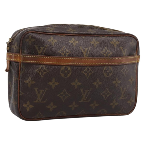 LOUIS VUITTON Monogram Compiegne 23 Clutch Bag M51847 LV Auth BA15342