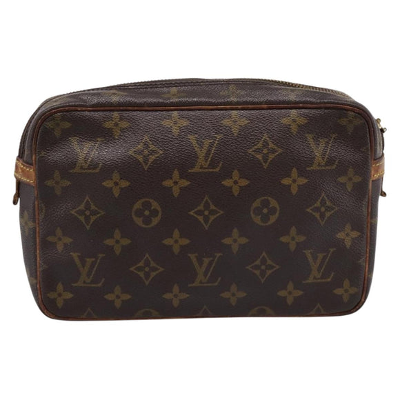 LOUIS VUITTON Monogram Compiegne 23 Clutch Bag M51847 LV Auth BA15342
