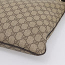GUCCI GG Supreme Shoulder Bag PVC Leather Beige Gold Tone 201446 Auth BA15344-10