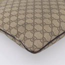 GUCCI GG Supreme Shoulder Bag PVC Leather Beige Gold Tone 201446 Auth BA15344-13