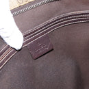 GUCCI GG Supreme Shoulder Bag PVC Leather Beige Gold Tone 201446 Auth BA15344-15