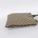 GUCCI GG Supreme Shoulder Bag PVC Leather Beige Gold Tone 201446 Auth BA15344-5