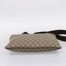 GUCCI GG Supreme Shoulder Bag PVC Leather Beige Gold Tone 201446 Auth BA15344-9