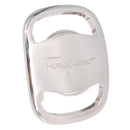 Salvatore Ferragamo Vala Scarf Ring Metal Silver Auth BA15346V-1