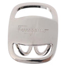 Salvatore Ferragamo Vala Scarf Ring Metal Silver Auth BA15346V-2