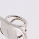 Salvatore Ferragamo Vala Scarf Ring Metal Silver Auth BA15346V-5