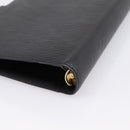 LOUIS VUITTON Epi Agenda MM Day Planner Cover Black R20042 LV Auth BA15349-10