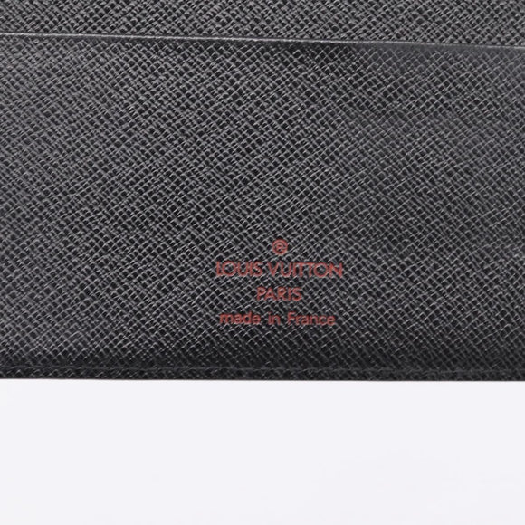 LOUIS VUITTON Epi Agenda MM Day Planner Cover Black R20042 LV Auth BA15349