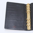 LOUIS VUITTON Epi Agenda MM Day Planner Cover Black R20042 LV Auth BA15349-14