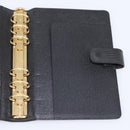 LOUIS VUITTON Epi Agenda MM Day Planner Cover Black R20042 LV Auth BA15349-15