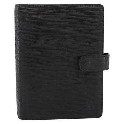 LOUIS VUITTON Epi Agenda MM Day Planner Cover Black R20042 LV Auth BA15349 - 0