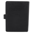 LOUIS VUITTON Epi Agenda MM Day Planner Cover Black R20042 LV Auth BA15349-3