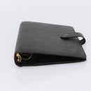 LOUIS VUITTON Epi Agenda MM Day Planner Cover Black R20042 LV Auth BA15349-7