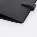 LOUIS VUITTON Epi Agenda MM Day Planner Cover Black R20042 LV Auth BA15349-8
