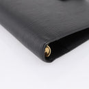LOUIS VUITTON Epi Agenda MM Day Planner Cover Black R20042 LV Auth BA15349-9