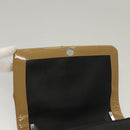 BURBERRY Sequin Chain Shoulder Bag Leather Silver Auth BA1535-10