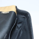 BURBERRY Sequin Chain Shoulder Bag Leather Silver Auth BA1535-20