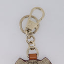 GUCCI GG Supreme Charm PVC Leather Beige Gold Tone Auth BA15352V-5