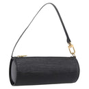 LOUIS VUITTON Epi Soufflot Pouch Black LV Auth BA15354-1