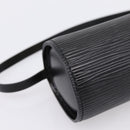 LOUIS VUITTON Epi Soufflot Pouch Black LV Auth BA15354-15
