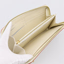 LOUIS VUITTON Suhari Zippy Wallet Long Wallet Leather White M93026 Auth BA15356A-9