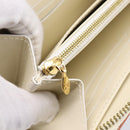 LOUIS VUITTON Suhari Zippy Wallet Long Wallet Leather White M93026 Auth BA15356A-20