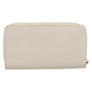 LOUIS VUITTON Suhari Zippy Wallet Long Wallet Leather White M93026 Auth BA15356A-2