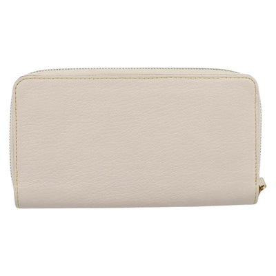 LOUIS VUITTON Suhari Zippy Wallet Long Wallet Leather White M93026 Auth BA15356A - 0