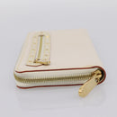 LOUIS VUITTON Suhari Zippy Wallet Long Wallet Leather White M93026 Auth BA15356A-3