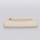 LOUIS VUITTON Suhari Zippy Wallet Long Wallet Leather White M93026 Auth BA15356A-6