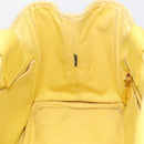 PRADA Kanapa PM Hand Bag Canvas Yellow Gold Tone Auth BA15357-19