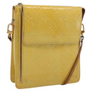 LOUIS VUITTON Monogram Vernis Motto Accessory Pouch Gris M91030 LV Auth BA15359-1