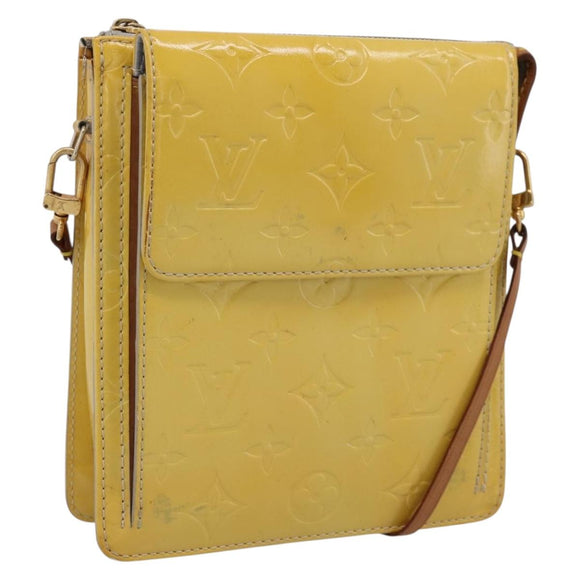 LOUIS VUITTON Monogram Vernis Motto Accessory Pouch Gris M91030 LV Auth BA15359