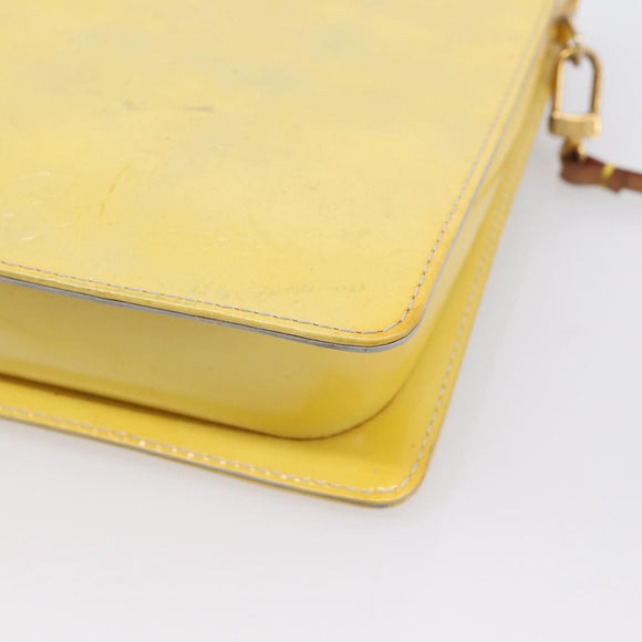 LOUIS VUITTON Monogram Vernis Motto Accessory Pouch Gris M91030 LV Auth BA15359
