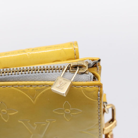 LOUIS VUITTON Monogram Vernis Motto Accessory Pouch Gris M91030 LV Auth BA15359