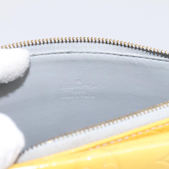 LOUIS VUITTON Monogram Vernis Motto Accessory Pouch Gris M91030 LV Auth BA15359