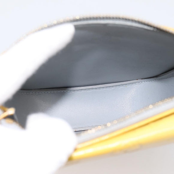 LOUIS VUITTON Monogram Vernis Motto Accessory Pouch Gris M91030 LV Auth BA15359
