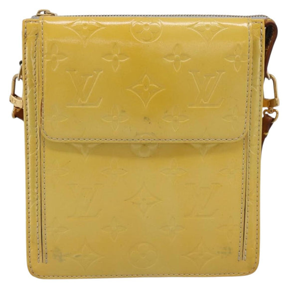 LOUIS VUITTON Monogram Vernis Motto Accessory Pouch Gris M91030 LV Auth BA15359