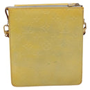 LOUIS VUITTON Monogram Vernis Motto Accessory Pouch Gris M91030 LV Auth BA15359-2