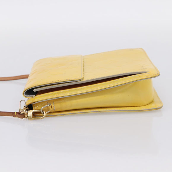 LOUIS VUITTON Monogram Vernis Motto Accessory Pouch Gris M91030 LV Auth BA15359
