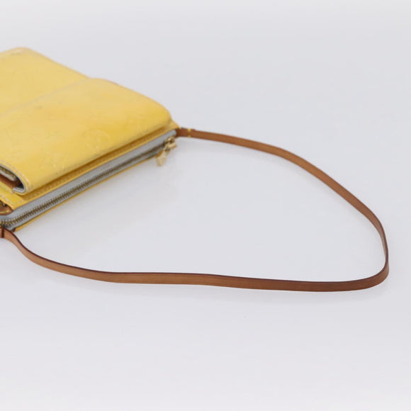 LOUIS VUITTON Monogram Vernis Motto Accessory Pouch Gris M91030 LV Auth BA15359